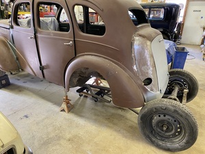 Axle removed